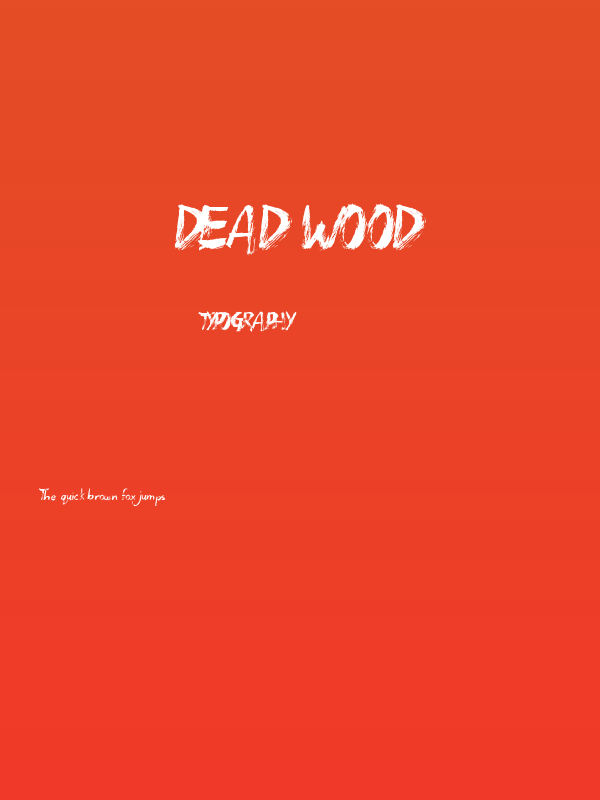Dead Wood Poster