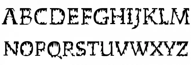 Dead World Font UPPERCASE