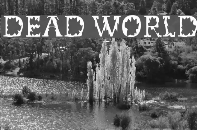 Dead World Font examples