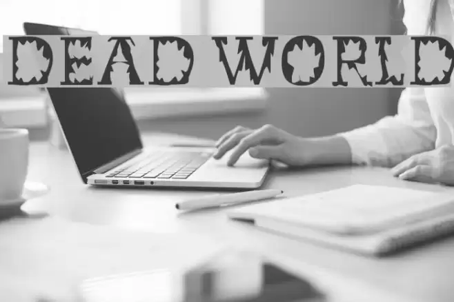 Dead World Font examples