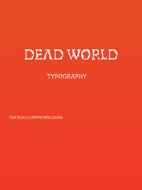 Dead World Poster