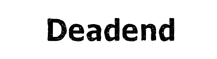 Dead end Font