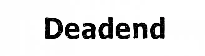 Dead end  免费字体下载