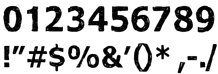Dead end Font OTHER CHARS