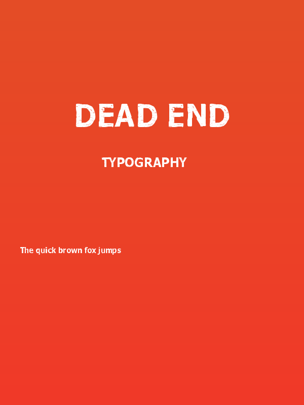 Dead end Poster