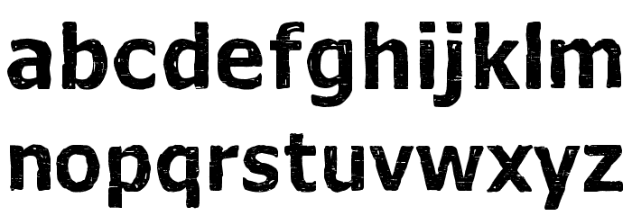 Dead end Font LOWERCASE