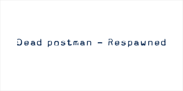 Dead postman - Respawned Logo