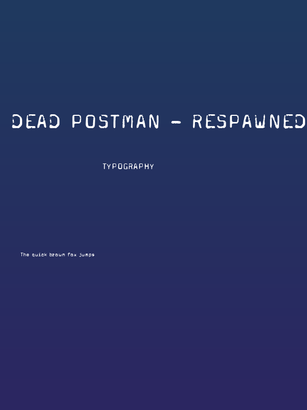 Dead postman - Respawned Poster