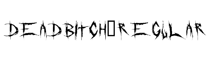 DeadBitch-Regular  baixar fontes gratis