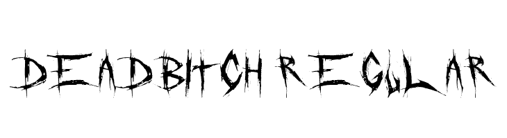 DeadBitch Regular  免费字体下载