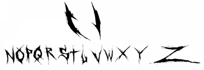 DeadBitch Regular Font OTHER CHARS