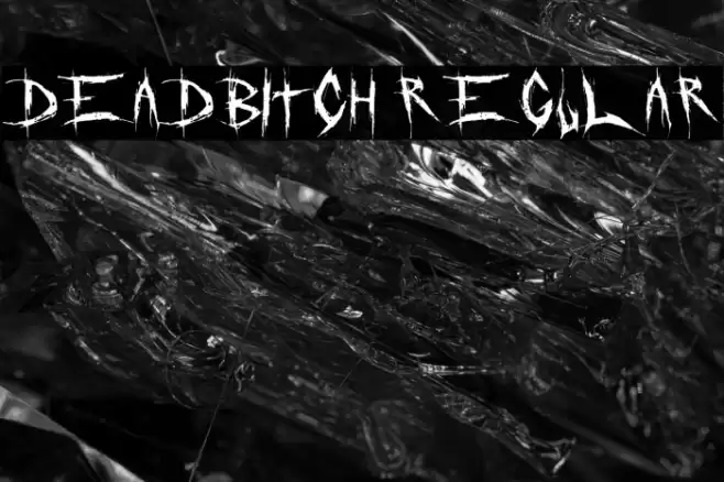DeadBitch Regular Font examples