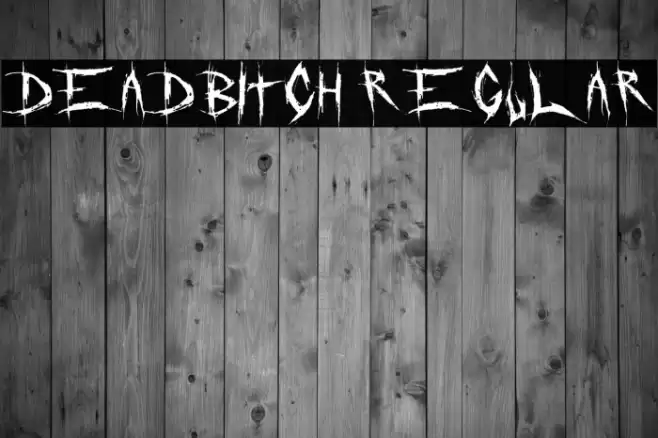 DeadBitch Regular Font examples