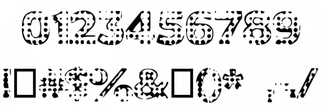 DeadClownsBlack Font OTHER CHARS