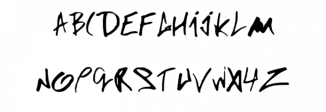 DeadEnd Шрифта ВЕРХНИЙ
