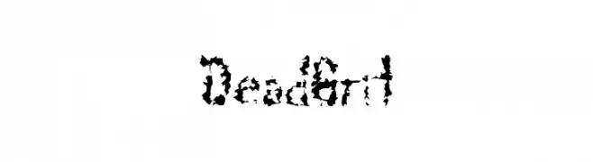 DeadGrit  Frei Schriftart Herunterladen