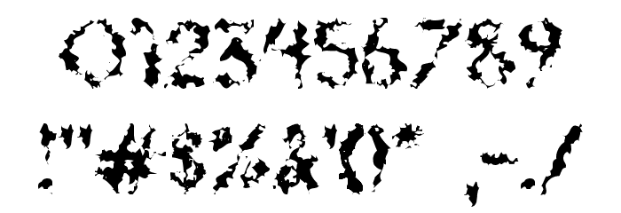 DeadGrit Font OTHER CHARS