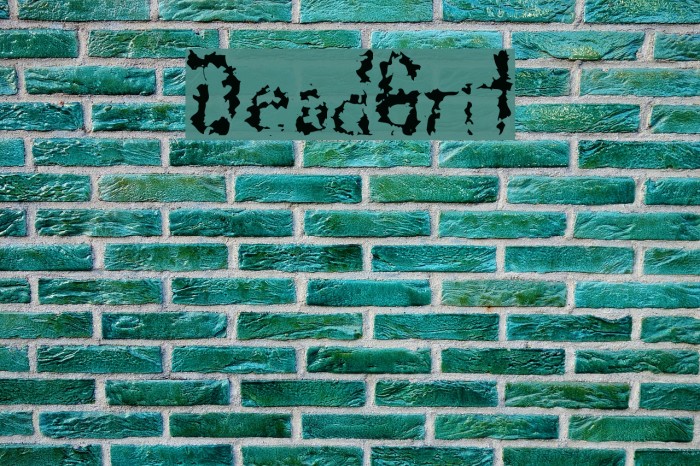 DeadGrit Font examples