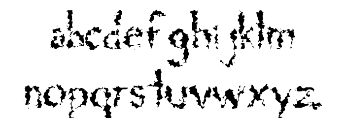 DeadGrit Font LOWERCASE
