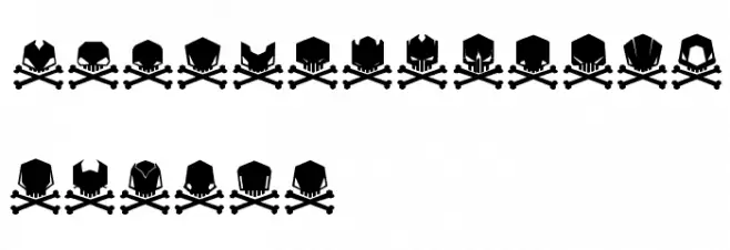 DeadHead 字体 大写