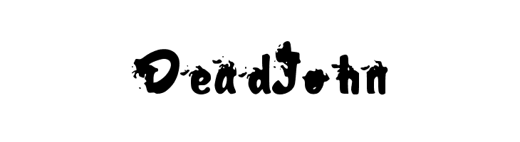 DeadJohn  フリーフォントのダウンロード