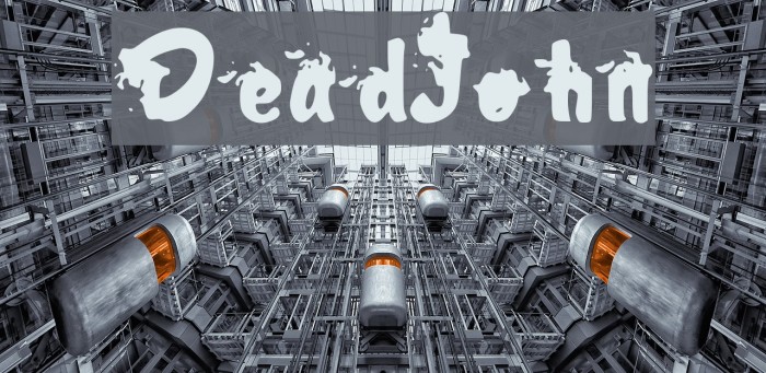 DeadJohn Font examples