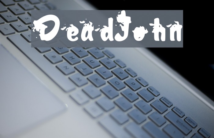 DeadJohn Font examples