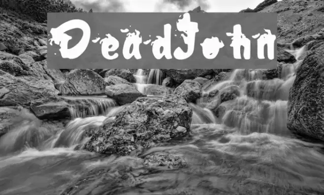 DeadJohn Font examples