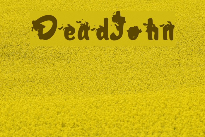 DeadJohn Font examples