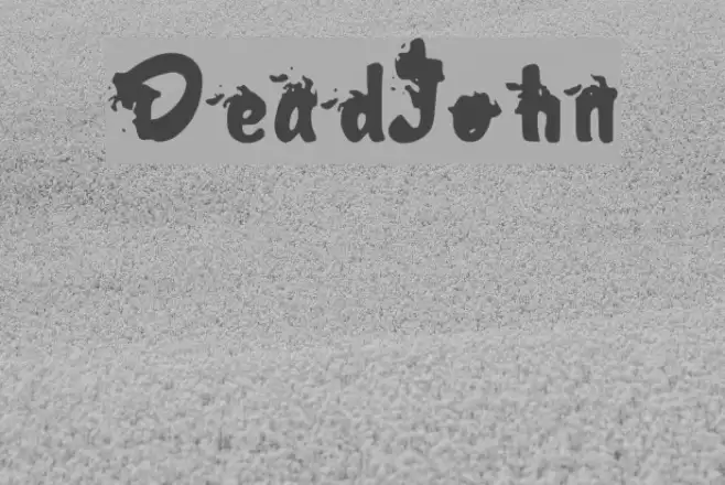 DeadJohn Font examples