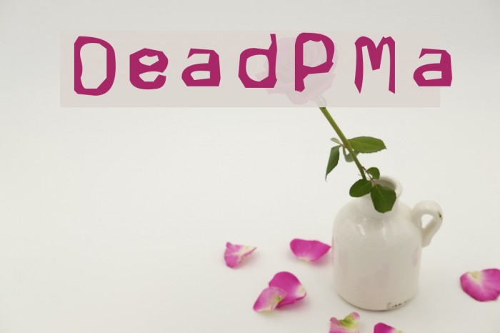 DeadPostMan Font examples