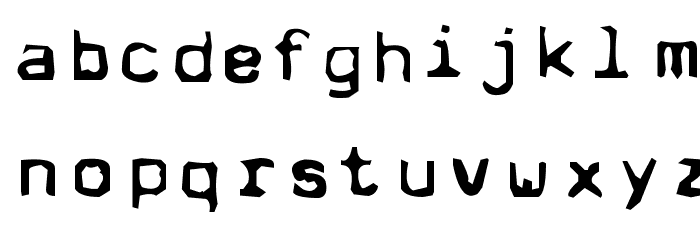 DeadPostMan Font LOWERCASE