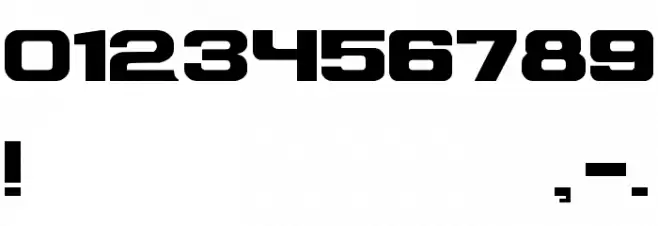 DeadSpaceBoxArt Font OTHER CHARS