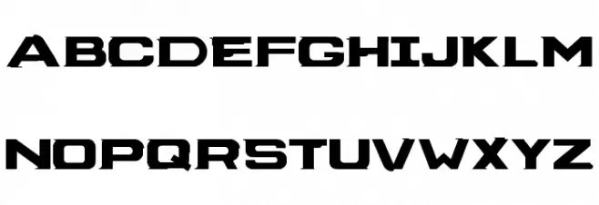 DeadSpaceBoxArt Font Litere mari