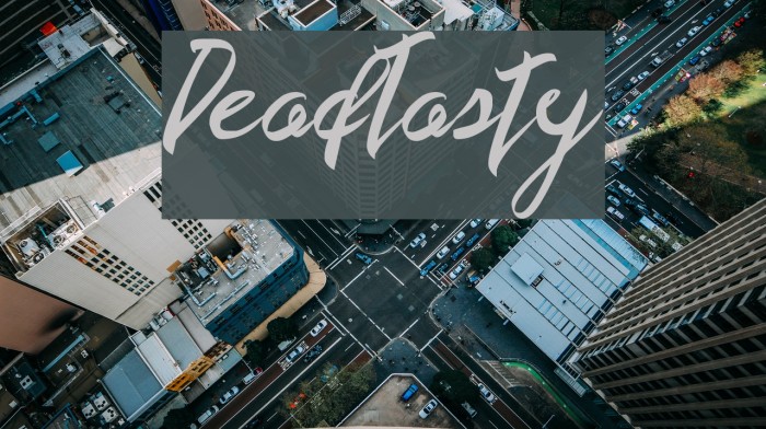 DeadTasty Font examples