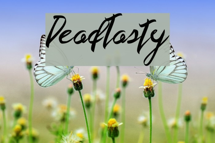 DeadTasty Font examples
