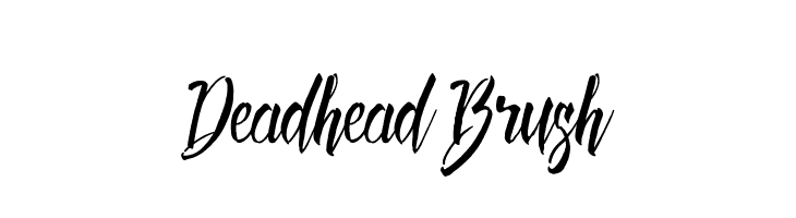 Deadhead Brush  les polices de caractères gratuit tlcharger
