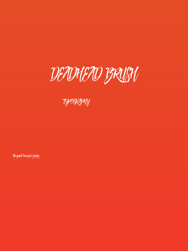 Deadhead Brush Poster