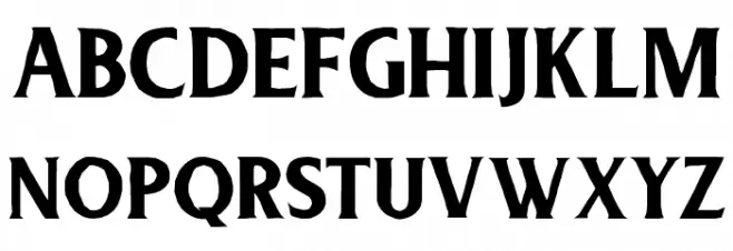 Deadhead Rough Schriftart Groß