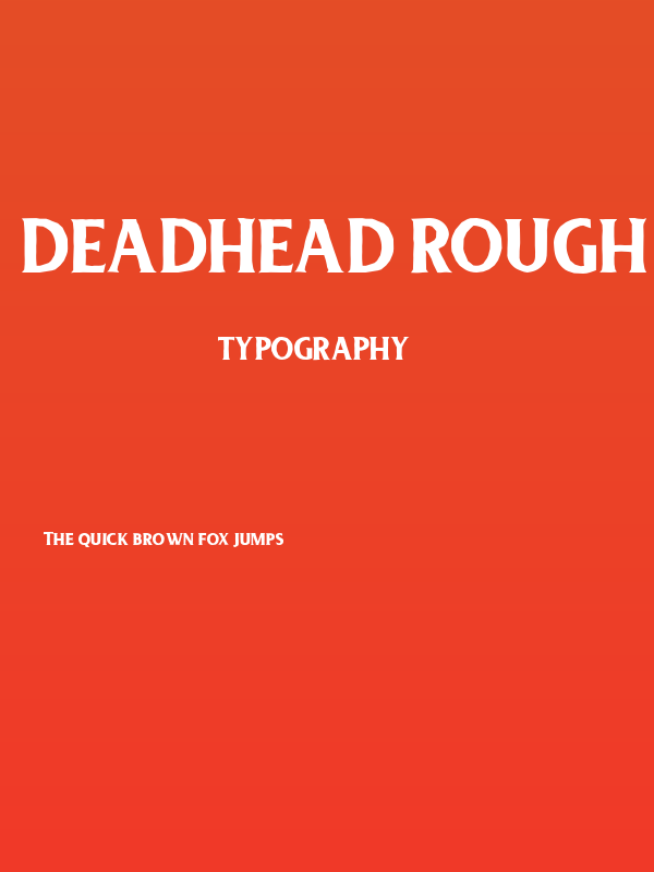 Deadhead Rough Poster