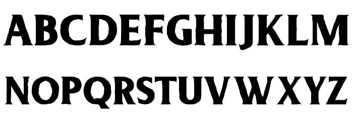 Deadhead Rough Font LOWERCASE