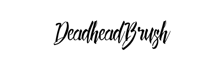 DeadheadBrush  Frei Schriftart Herunterladen