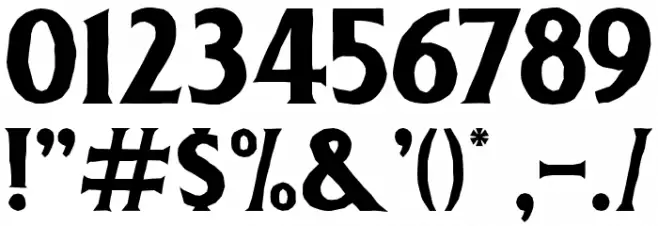 DeadheadRough Font OTHER CHARS