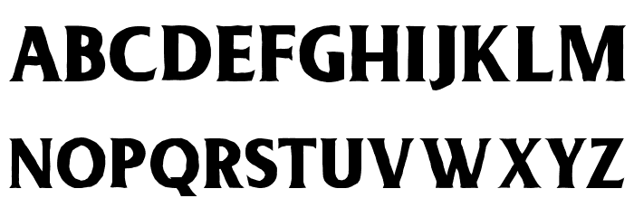 DeadheadRough Font LOWERCASE