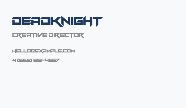 Deadknight Business Card