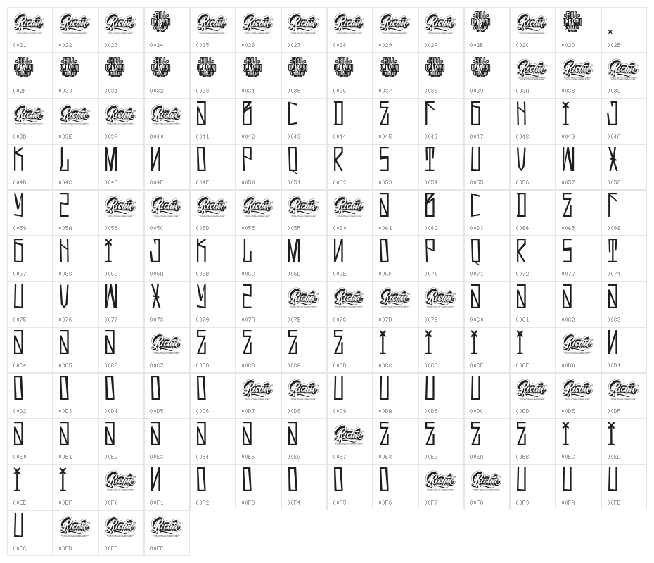 Deadline Character Map