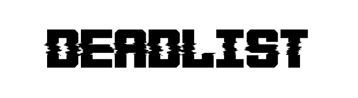 Deadlist फ़ॉन्ट