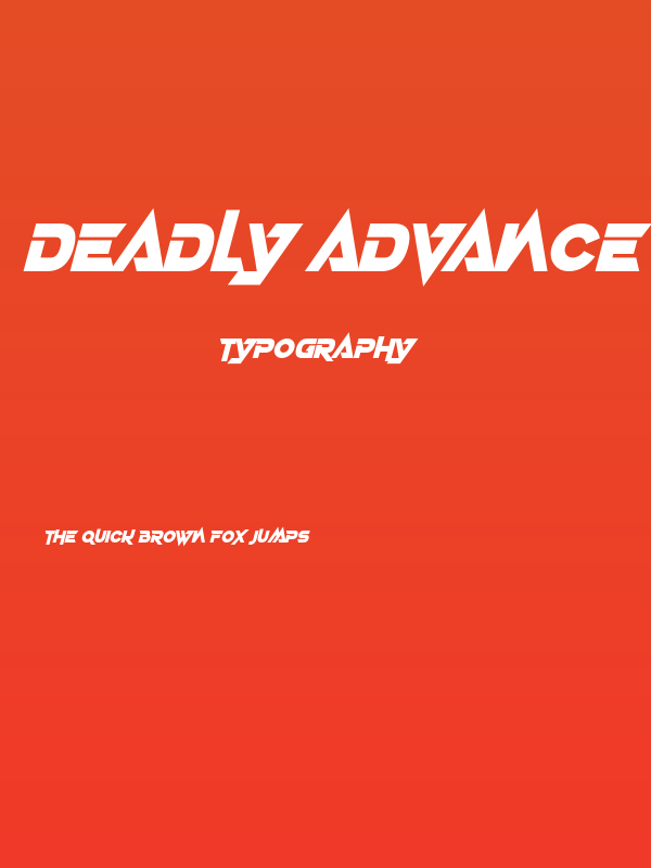 Deadly Advance Italic Poster