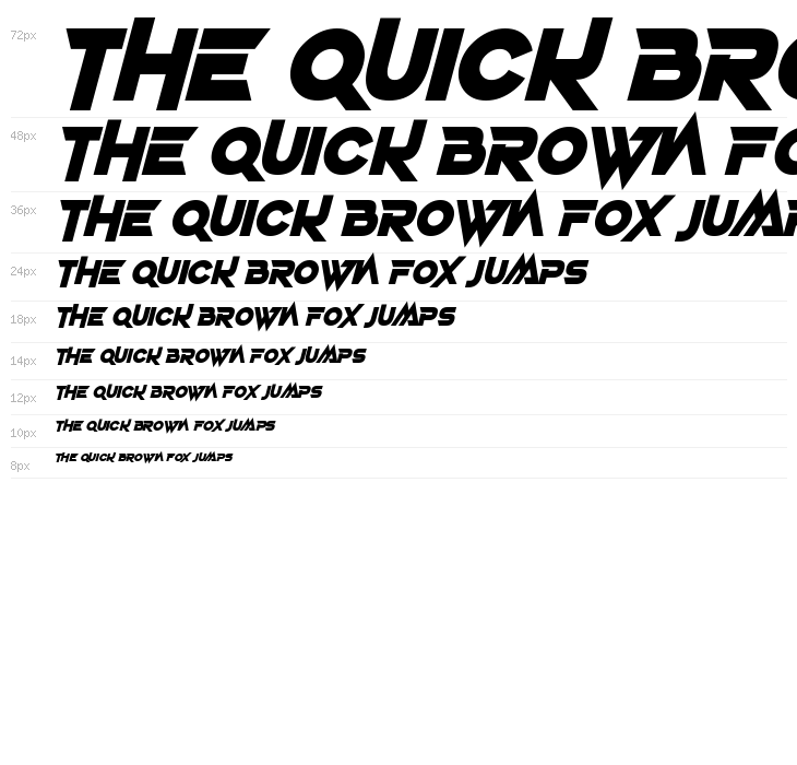 Deadly Advance Italic Waterfall