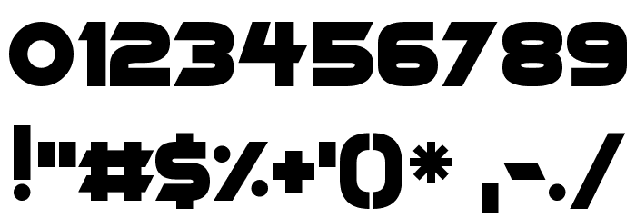 Deadly Advance Font OTHER CHARS